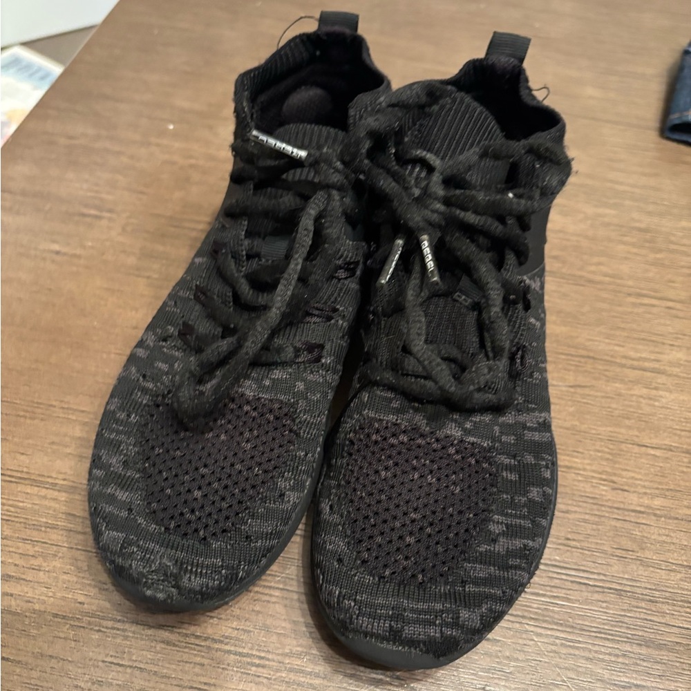 Rebel Spirit Black Knit Kids Sneakers